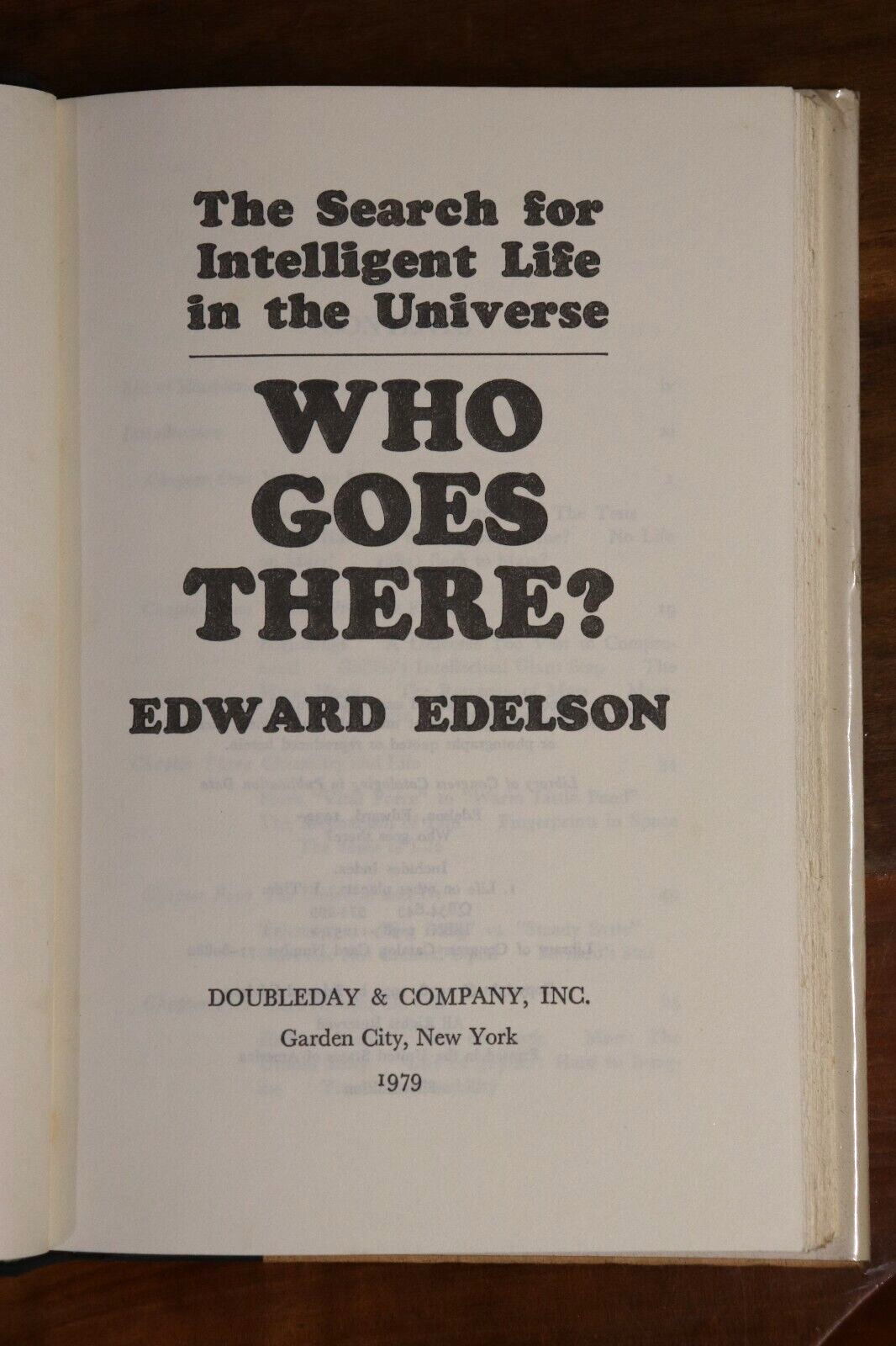 1979 Who Goes There by E Edelson Space Science Book