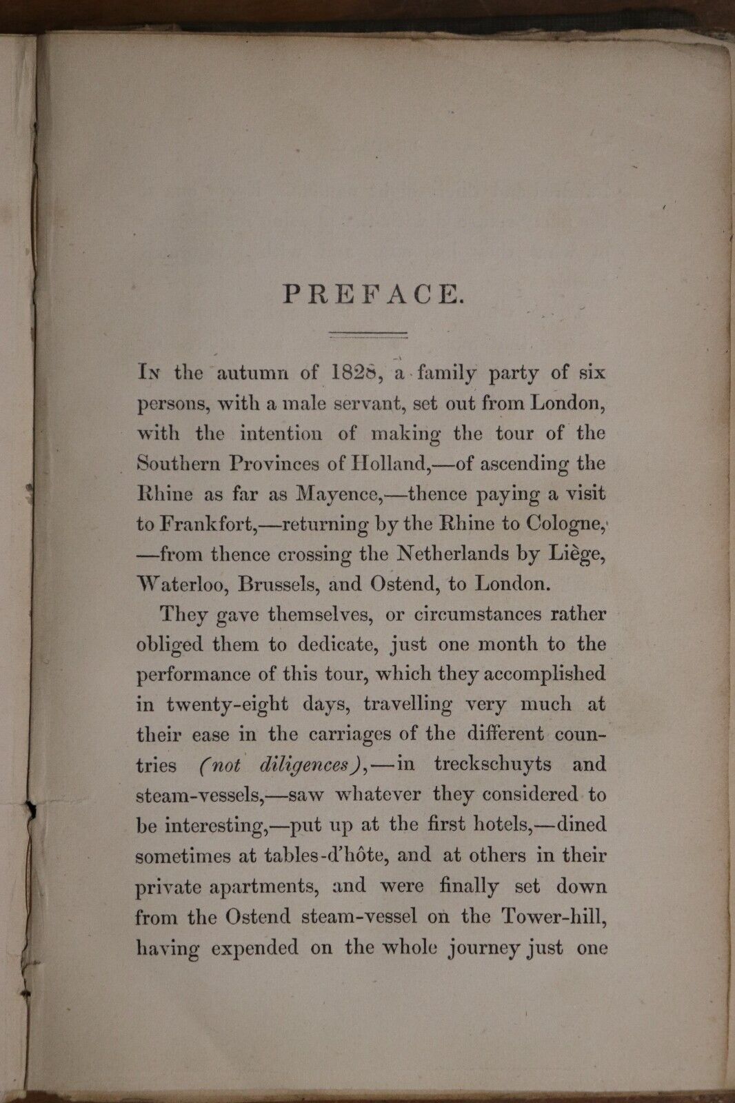 1839 A Family Tour Through South Holland Antique Europe Travel Book J. Murray