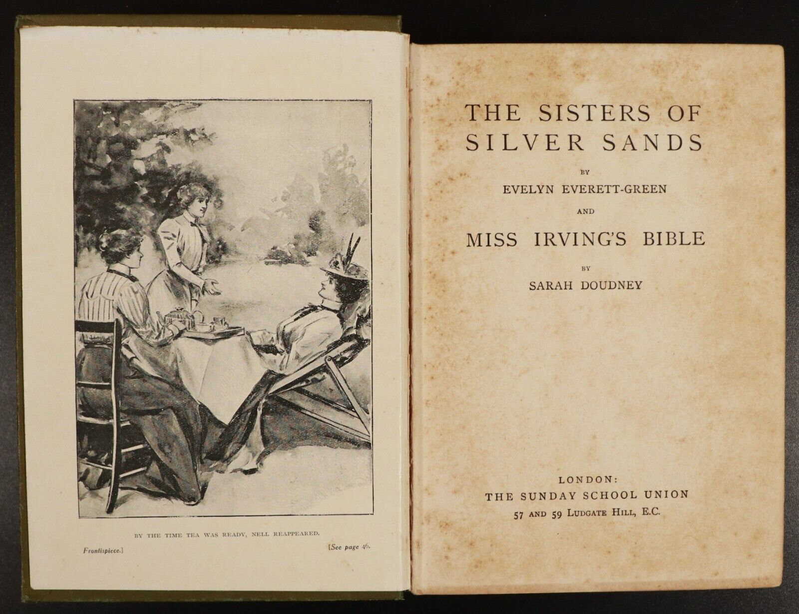 c1900 Sisters Of Silver Sands by E. Everett-Green Antique Fiction Book