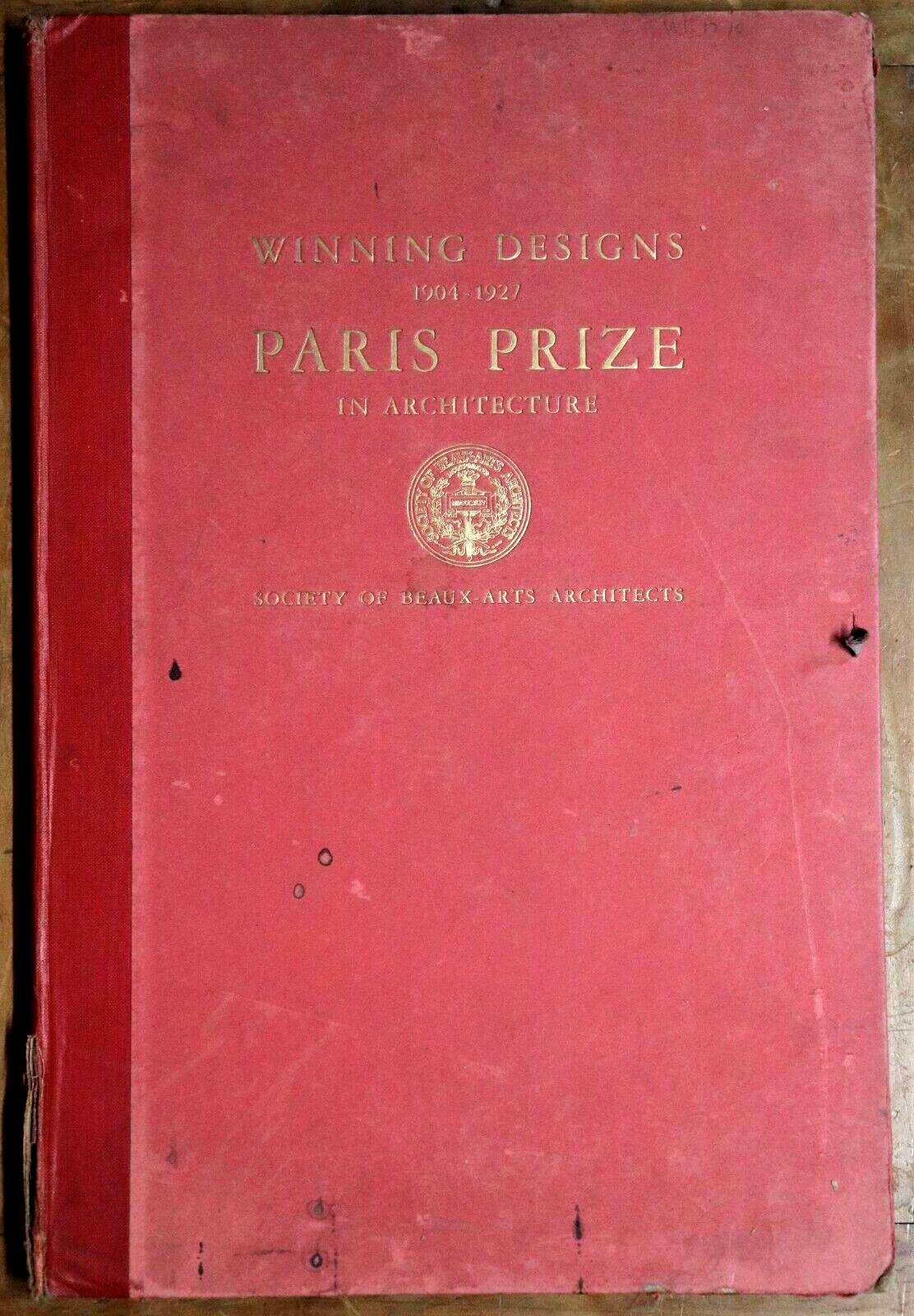 1928 Winning Designs 1904-1927 Paris Prize In Architecture Antique Book