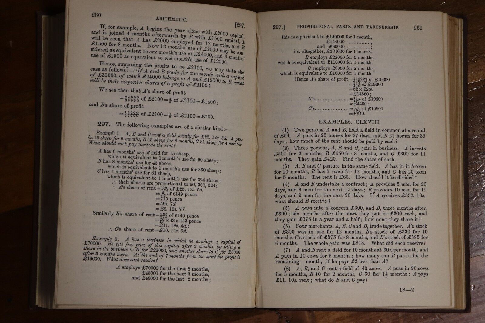 1897 Arithmetic by C Pendlebury Antique Business Mathematics Reference Book