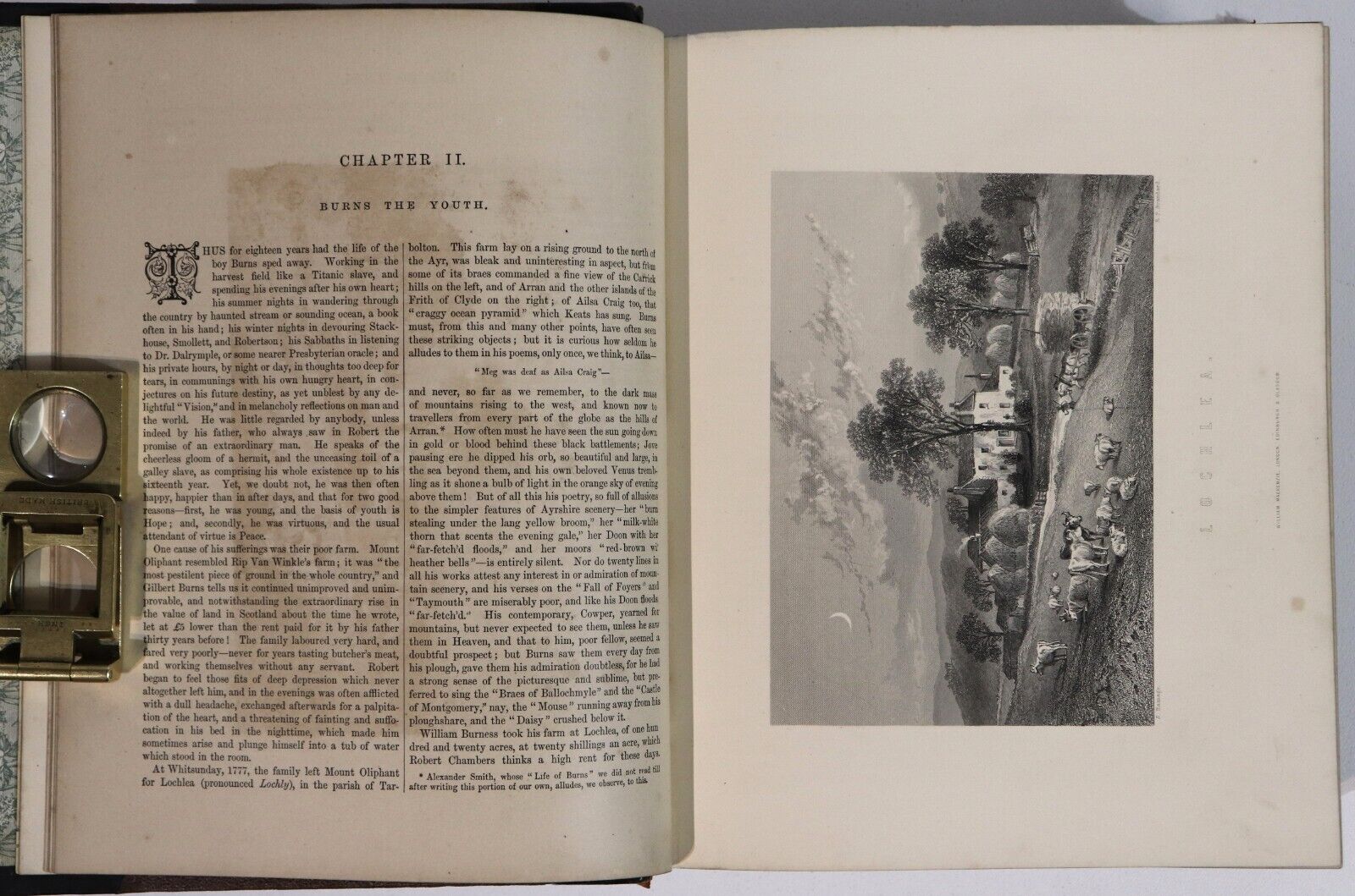 c1880 The National Burns by Rev George Gilfillan Antique Scottish History Book