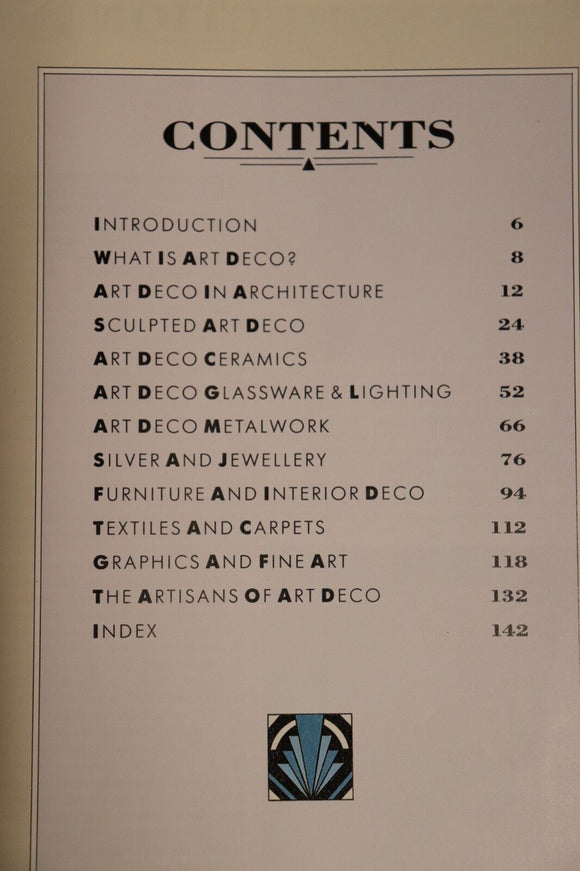 1990 Art Deco: An Illustrated Guide to the Decorative Style Reference Book
