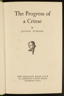 1961 The Progress Of A Crime by Julian Symons Vintage Crime Fiction Book-3