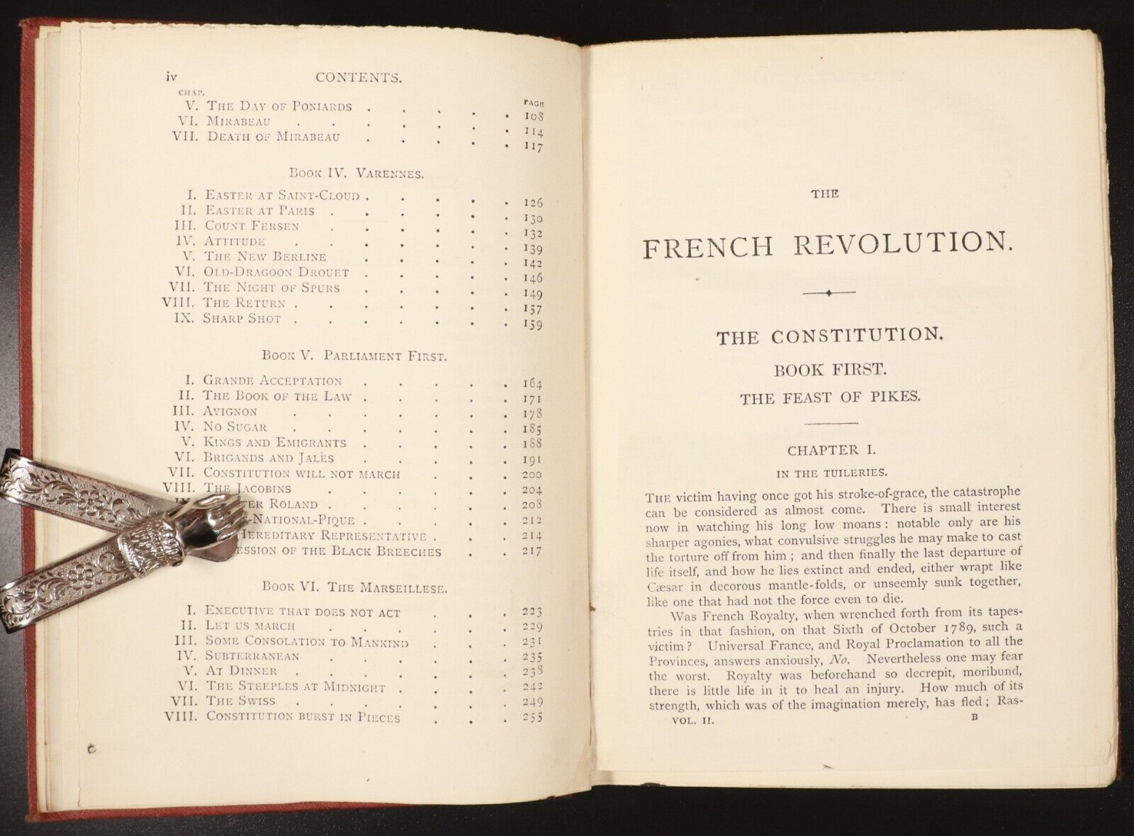 c1875 3vol The French Revolution History by Thomas Carlyle Antiquarian Book Set