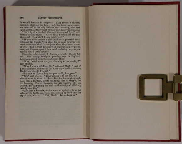 1911 2vol Martin Chuzzlewit by Charles Dickens Antique British Fiction Book Set