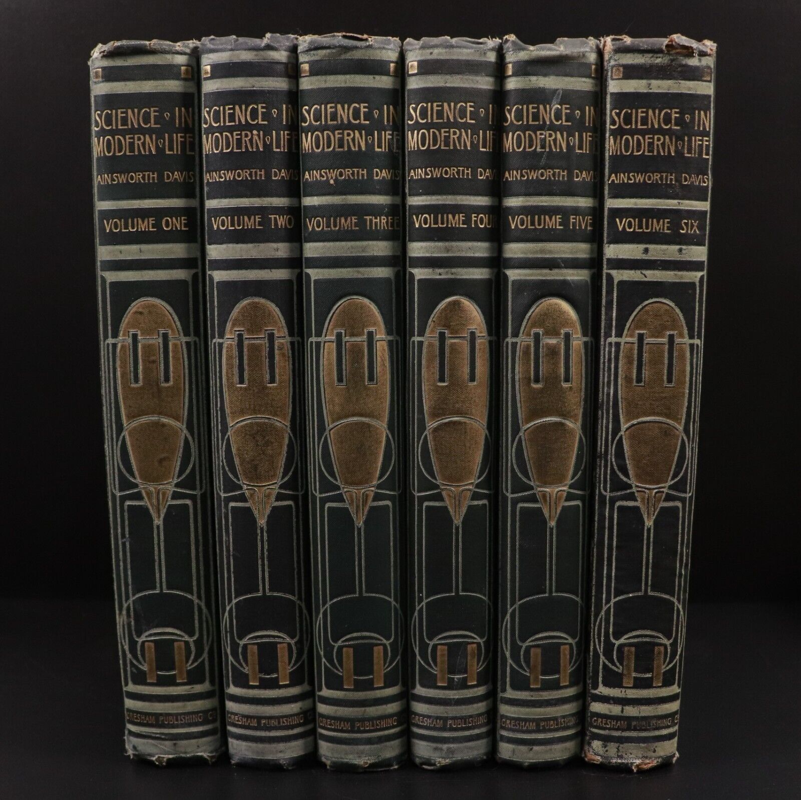 1909 6vol Science In Modern Life by J.R. Ainsworth Davis Antique Book Set - 0