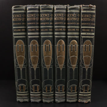 1909 6vol Science In Modern Life by J.R. Ainsworth Davis Antique Book Set - 0