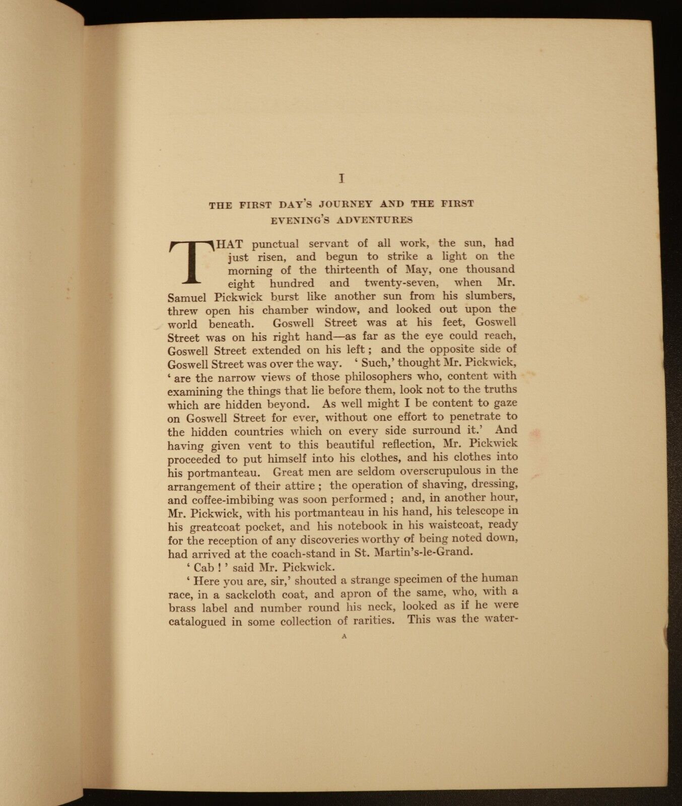 c1910 Mr Pickwick Pages From Pickwick Papers by Charles Dickens Antique Book