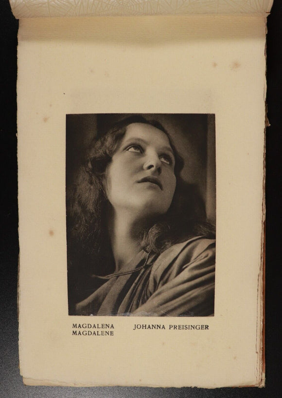 1930 Album Of Scenes From The Oberammergau Passion Play Antique Theatre Book