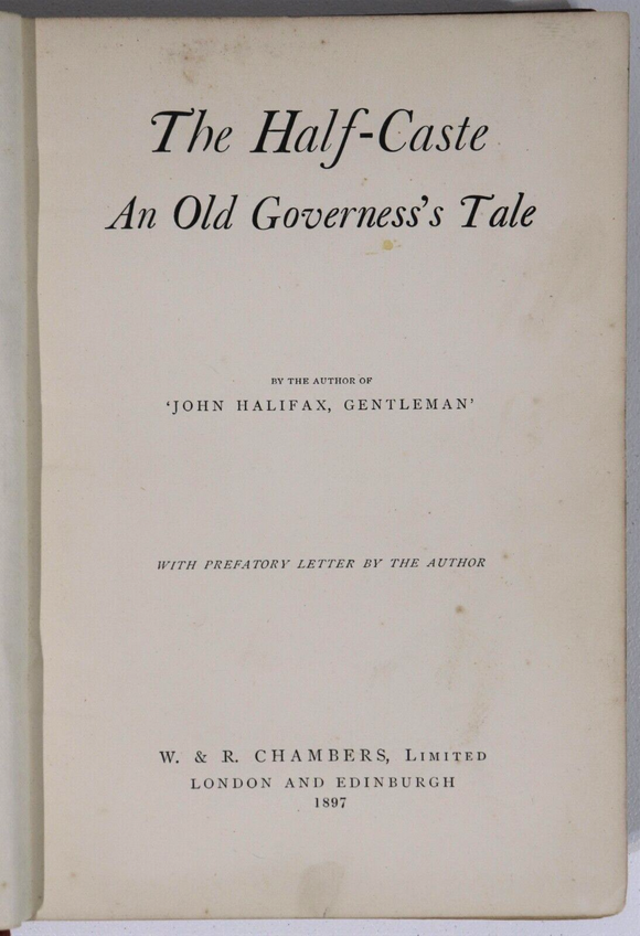 1897 The Half-Caste: Governess's Tale by Dinah Craik Antique Fiction Book