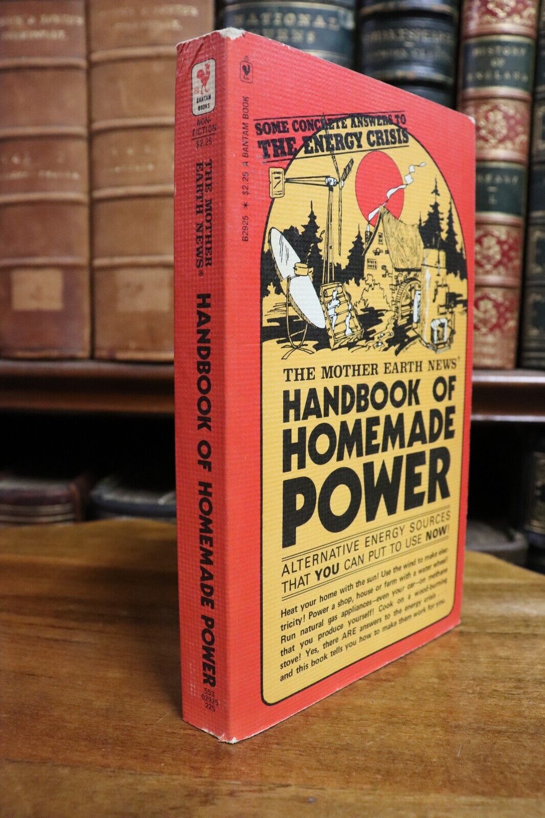 1974 Handbook Of Homemade Power Vintage Climate Change Energy Crisis Book