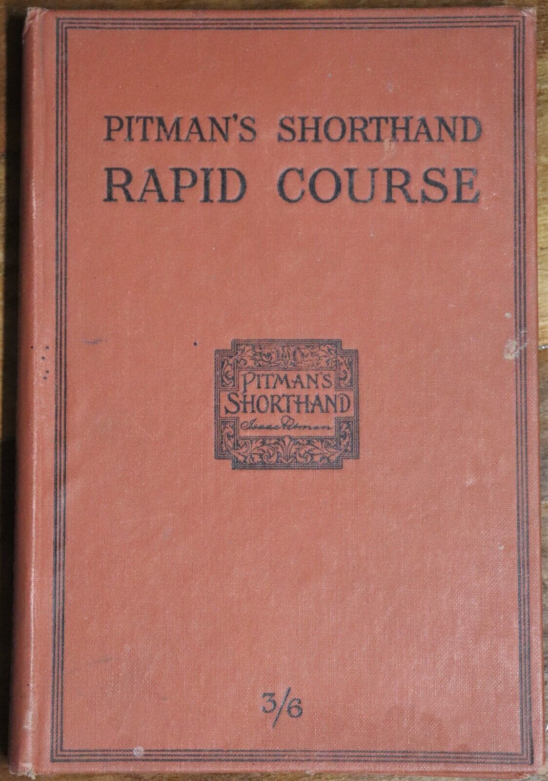 1915 Pitman's Shorthand Rapid Course Antique English Reference Book