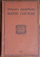 1915 Pitman's Shorthand Rapid Course Antique English Reference Book-1