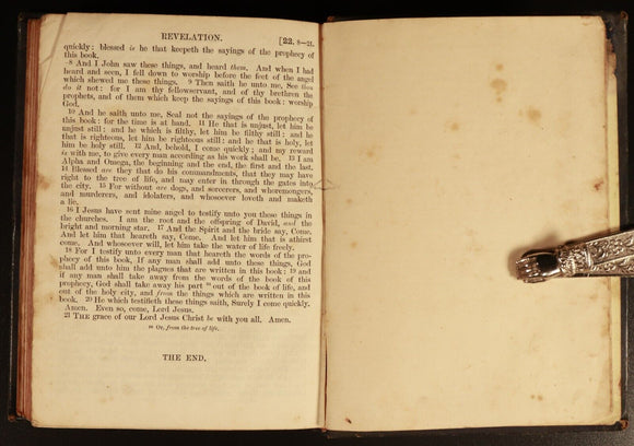 1871 The New Testament Of Our Lord Jesus Christ In Paragraphs Antiquarian Bible