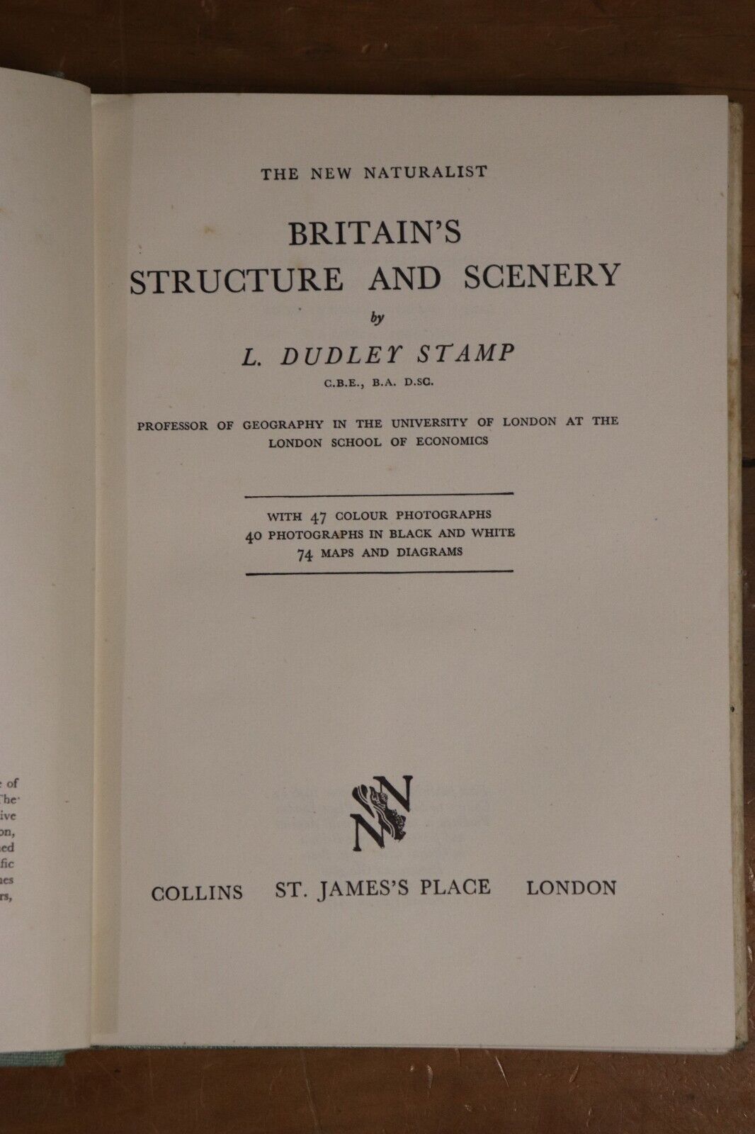 1947 Britain's Structure & Scenery Antique British Natural History Book