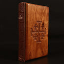 c1920 The New Testament Of Our Lord Jesus Christ Antiquarian Bible Wooden Covers-1