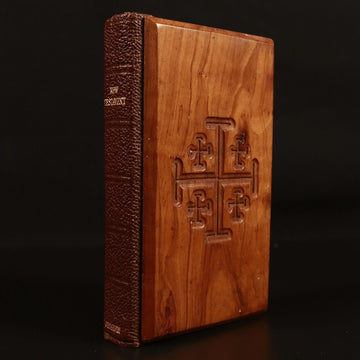 c1920 The New Testament Of Our Lord Jesus Christ Antiquarian Bible Wooden Covers