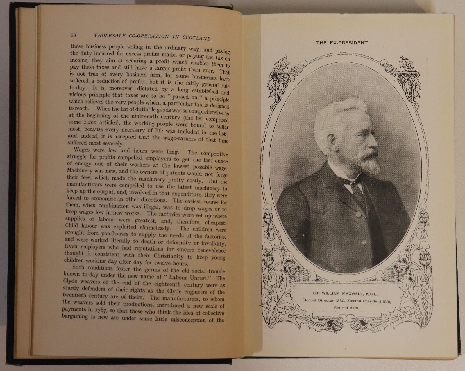 1920 Wholesale Co-Operation In Scotland Antique Scottish Economic History Book