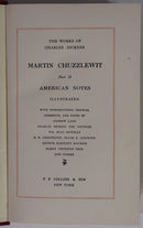 1911 2vol Martin Chuzzlewit by Charles Dickens Antique British Fiction Book Set-10