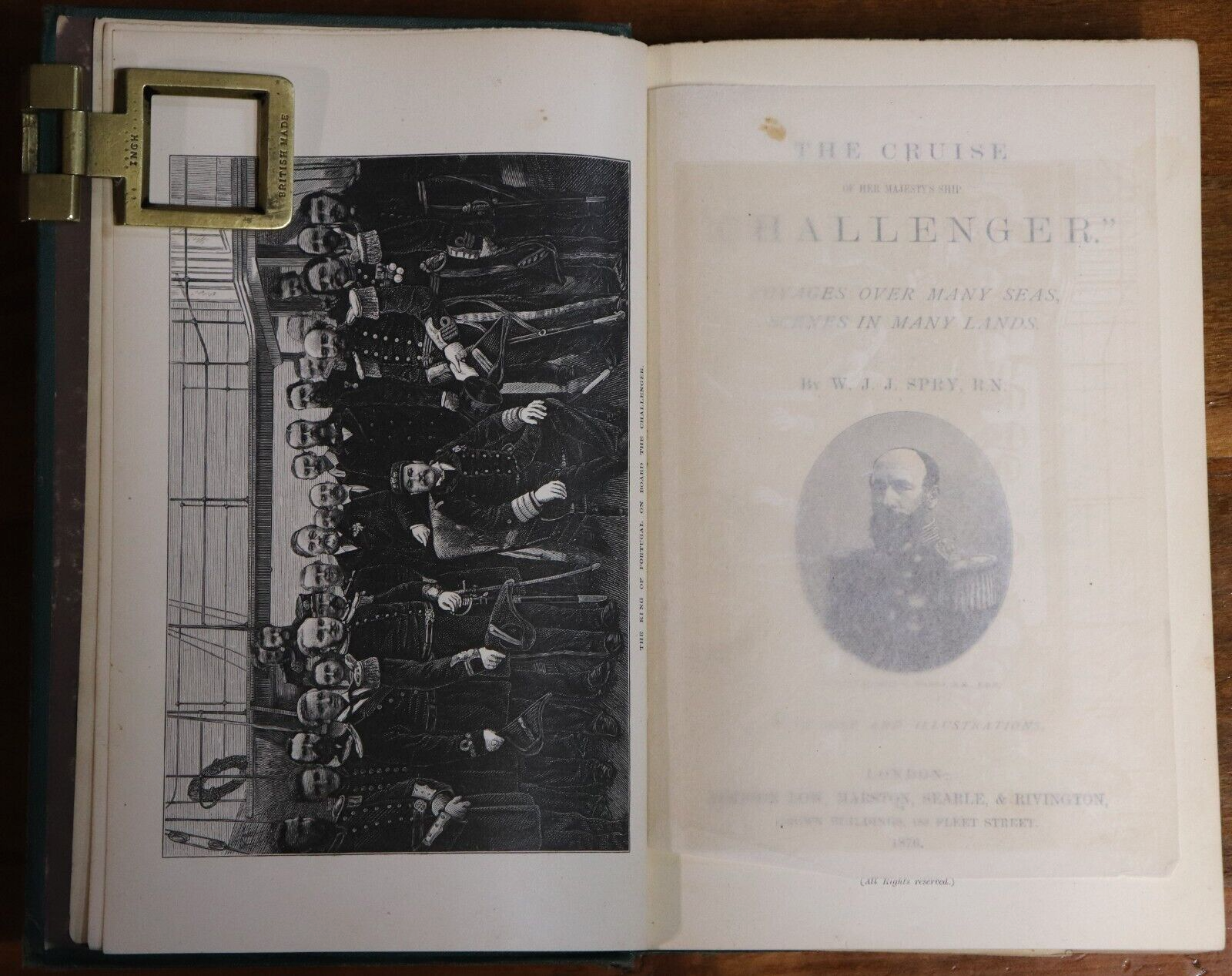 1876 The Cruise of HMS Challenger by WJJ Spry Antiquarian Exploration Book