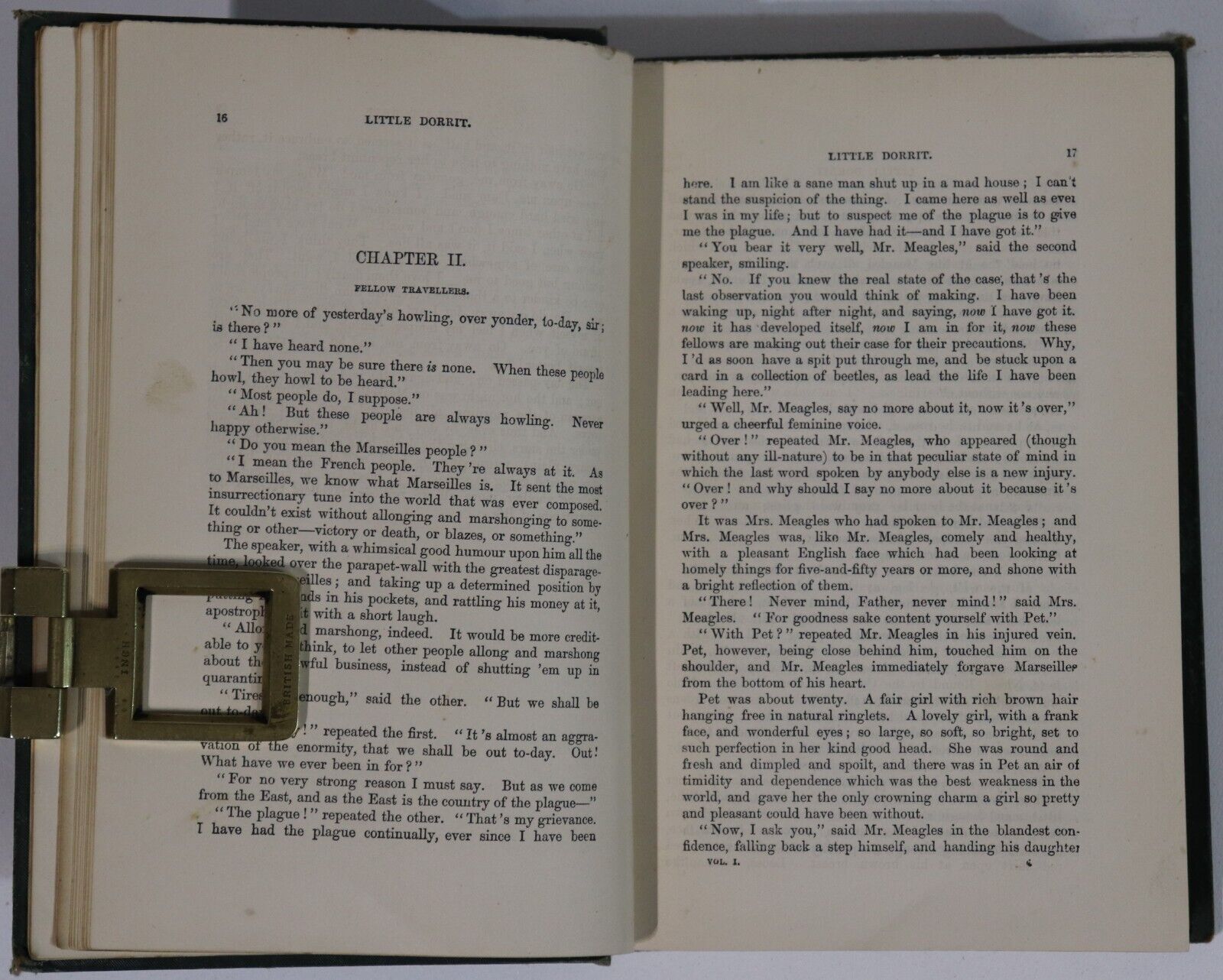 c1879 2vol Little Dorrit by Charles Dickens Antique British Fiction Book Set