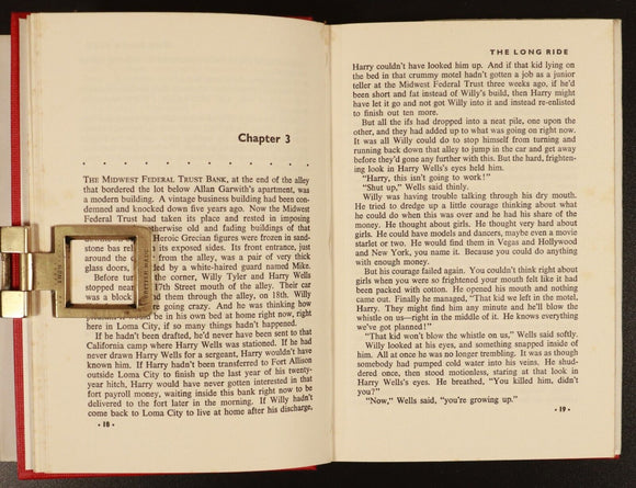 1963 The Long Ride by James McKimmey Vintage Crime Fiction Book 1st Uk Edition