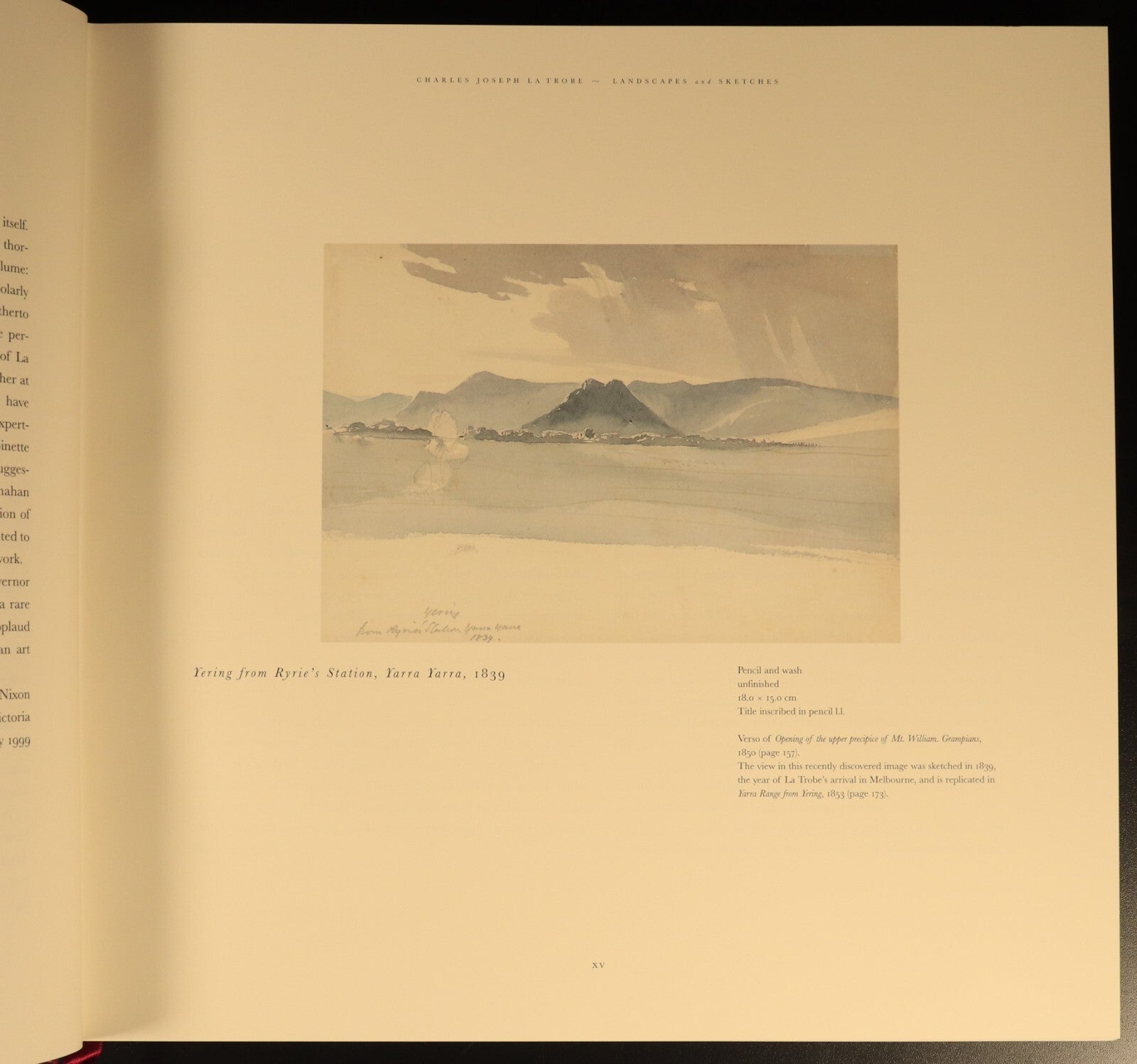 Charles La Trobe Landscapes & Sketches Australian Art History Book With Sleeve