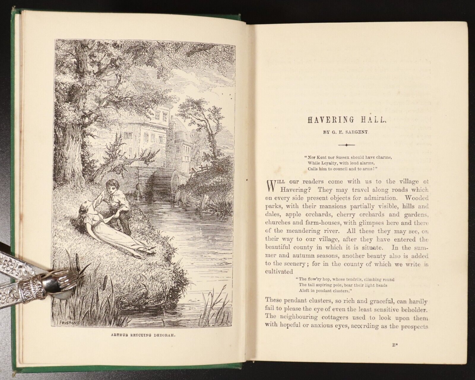 1879 Havering Hall by G.E. Sargent Antiquarian British Fiction Book Illustrated