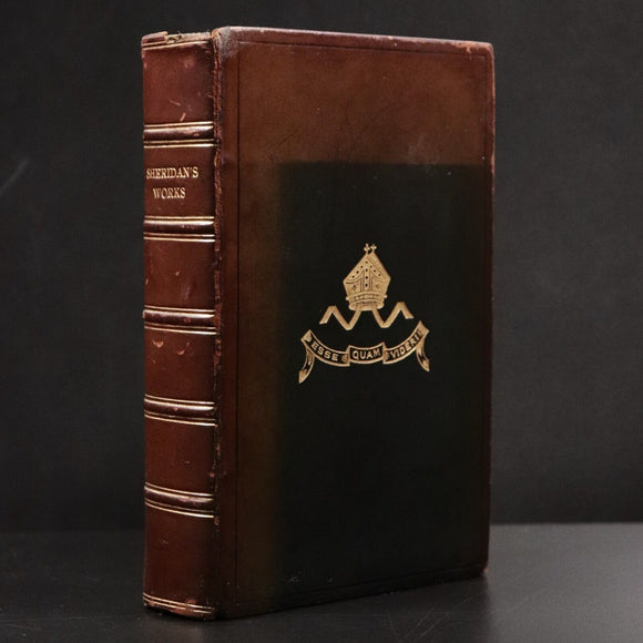 1906 The Dramatic Works Of Richard Brinsley Sheridan Antique Irish Drama Book
