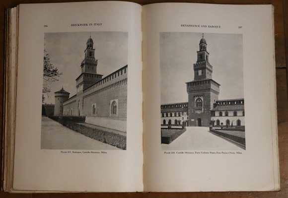 1925 Brickwork In Italy by GC Mars Antique American Architecture Reference Book