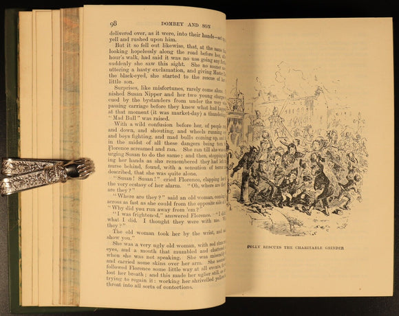 c1930 Dombey & Son by Charles Dickens Antique British Fiction Book Fireside