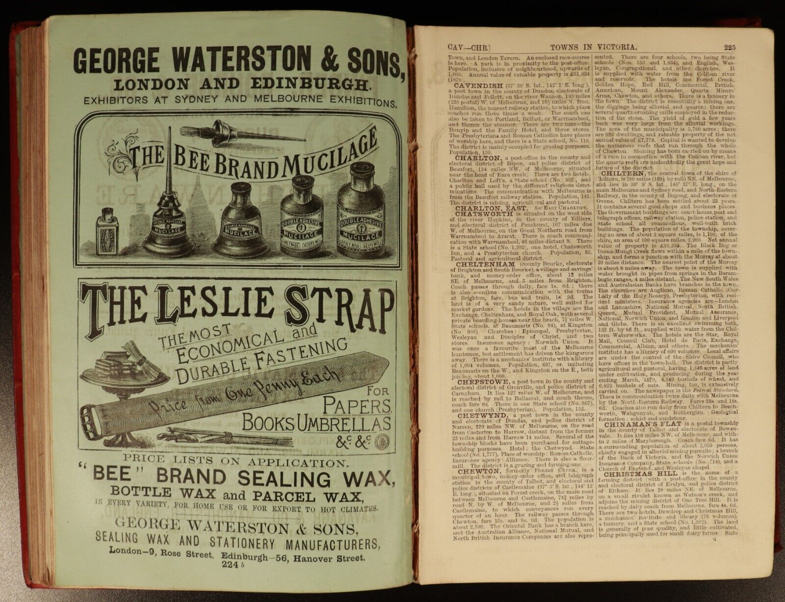 1880 Australian Handbook Almanac Shippers' Directory Antiquarian Reference Book