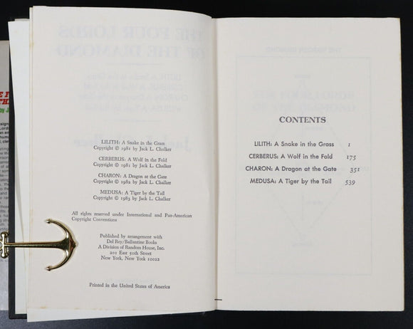 1983 4vols In 1 - Four Lords Of The Diamond JL Chalker Science Fiction Book