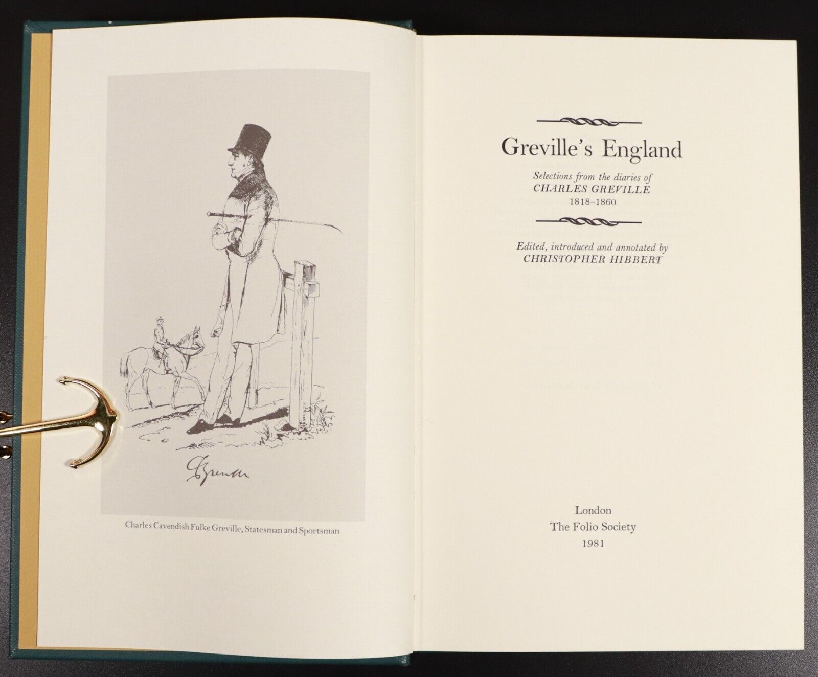 1981 Greville's England Diaries Of Charles Greville Folio Society History Book