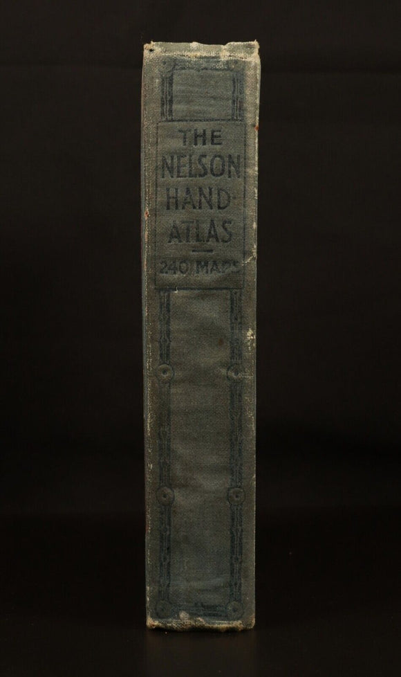 c1914 Nelson Universal Hand Atlas 240 Maps Antique Atlas Book With Index