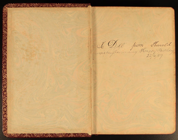 Poems Of Tennyson Oxford Edition 1904 Antique British Poetry Book Gilt Edged