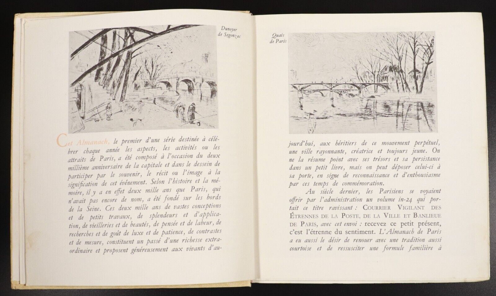 1949 Almanach De Paris AN 2000 by Gescofi Vintage French Culture & History Book