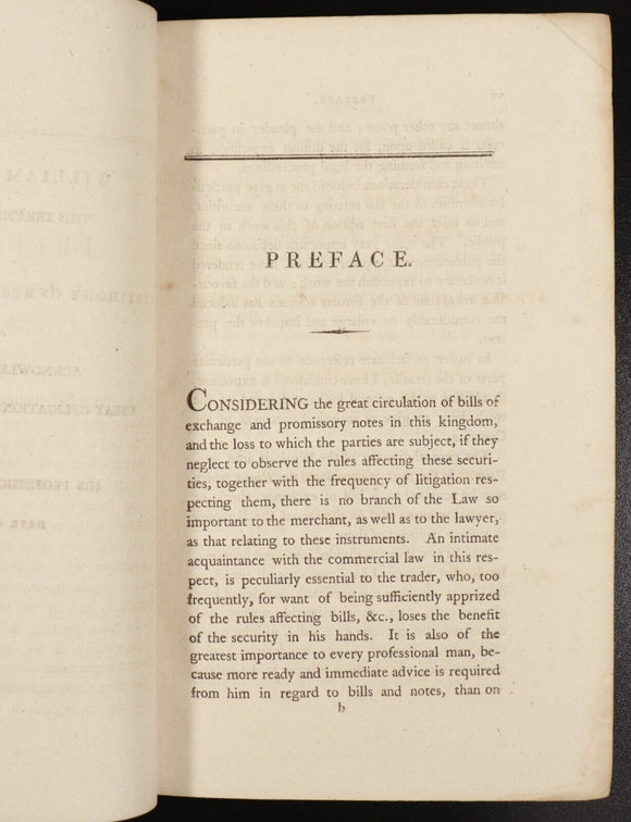 1797 2vol Summary Of Law Of Bills Of Exchange Antiquarian British History Books