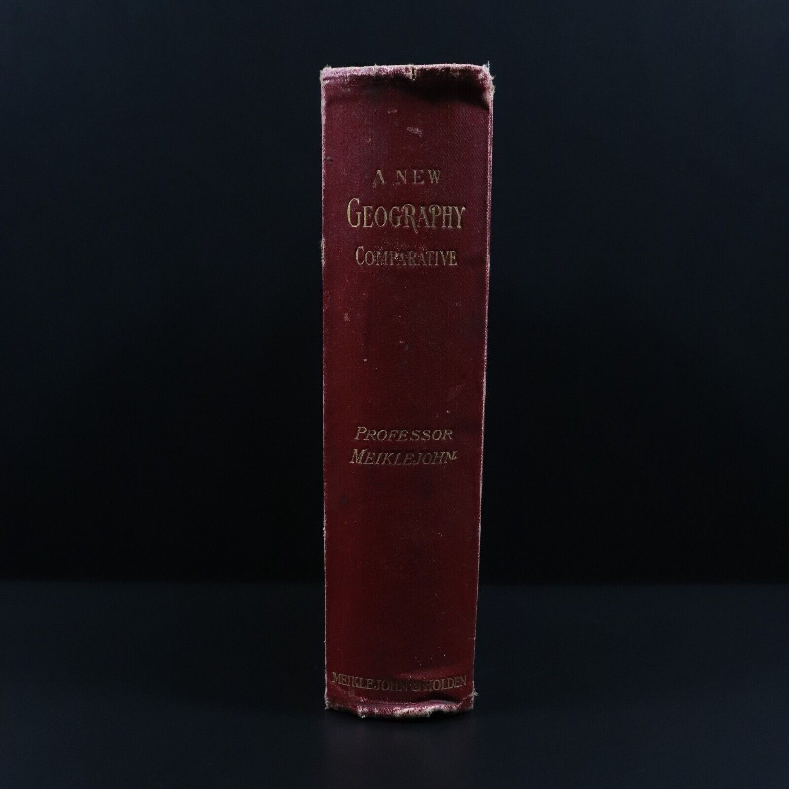 1909 A New Geography by JMD Meiklejohn Antique World Reference Maps Book