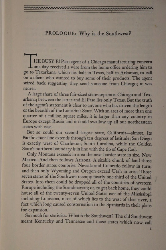 1950 The Architecture Of The Southwest T. Sanford Antique Reference Book