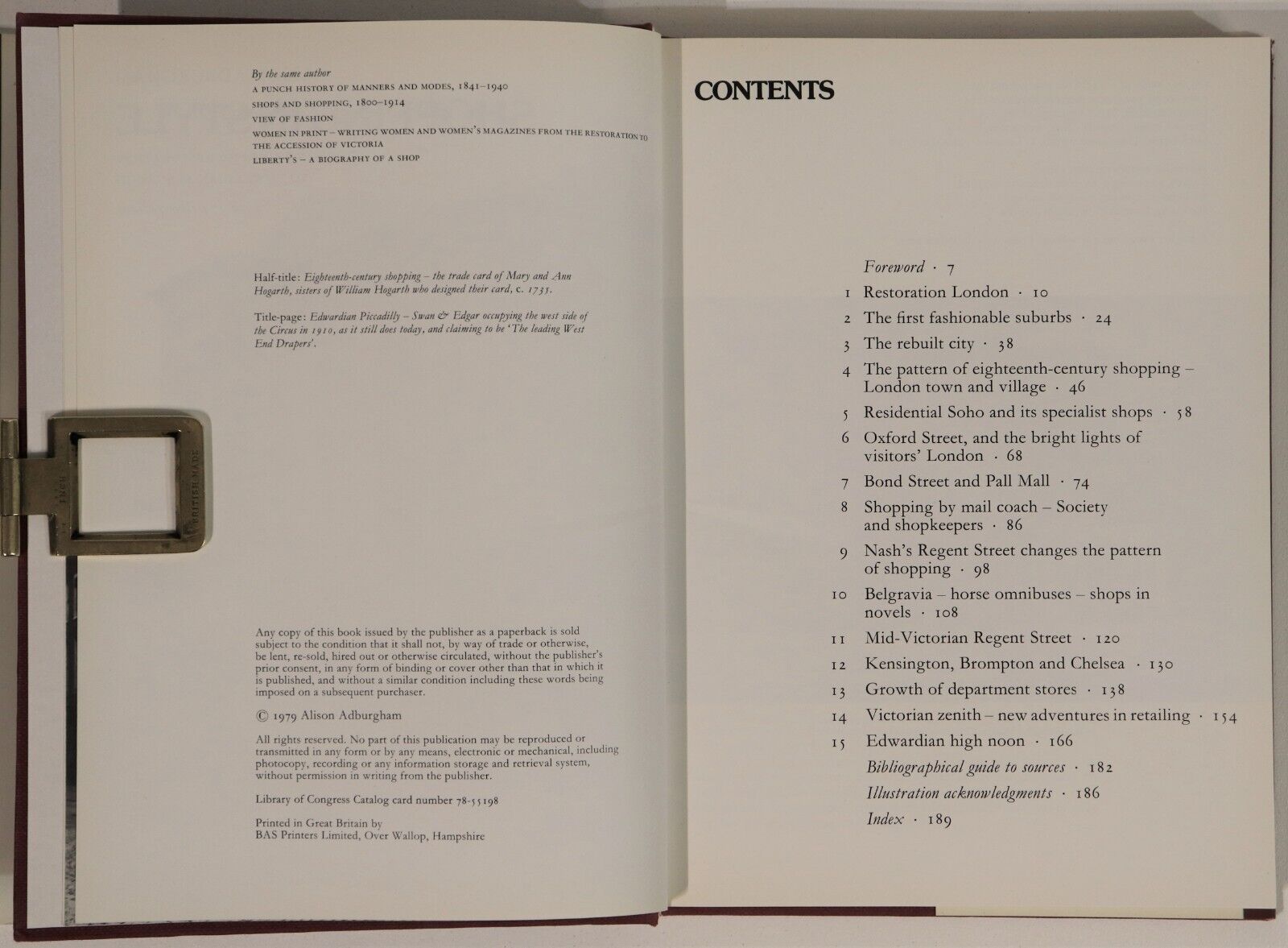 1979 Shopping In Style by Alison Adburgham Vintage British Retail History Book