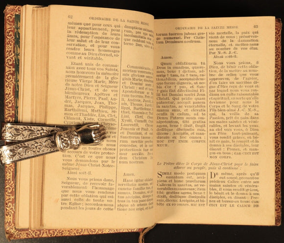 Paroissien Complet ou Heures A L'Usage Du Diocese De Lyon 1918 Antique Book