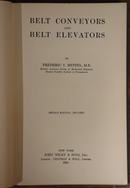 1926 Belt Conveyors & Belt Elevators Antique Machine Engineering Book FV Hetzel-2