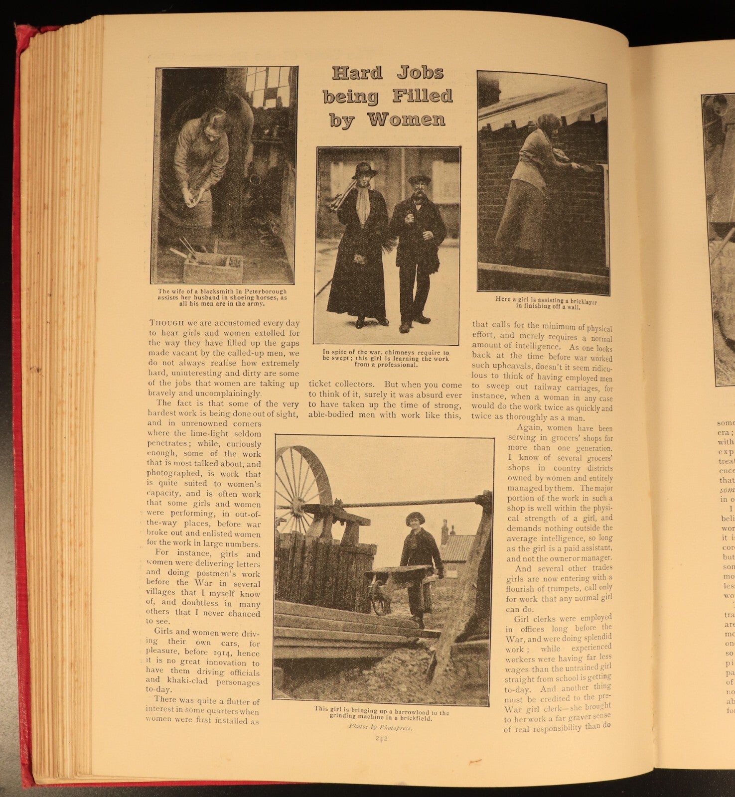 The Girls Own Annual 1917 Antique British Illustrated Girls Book Volume 38