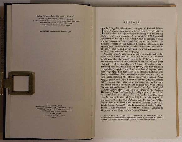 1970 Essays In Money & Banking Vintage British Banking & Finance Book