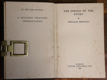 1935 The Whole Of The Story by Phyllis Bentley Antique British Fiction Book - 0