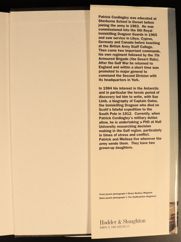 In The Eye Of The Storm Gulf War 1996 SIGNED Military History Book P. Cordingley