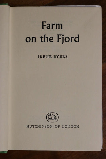 1961 Farm On The Fjord by Irene Byers Childrens Story Book British Fiction - 0