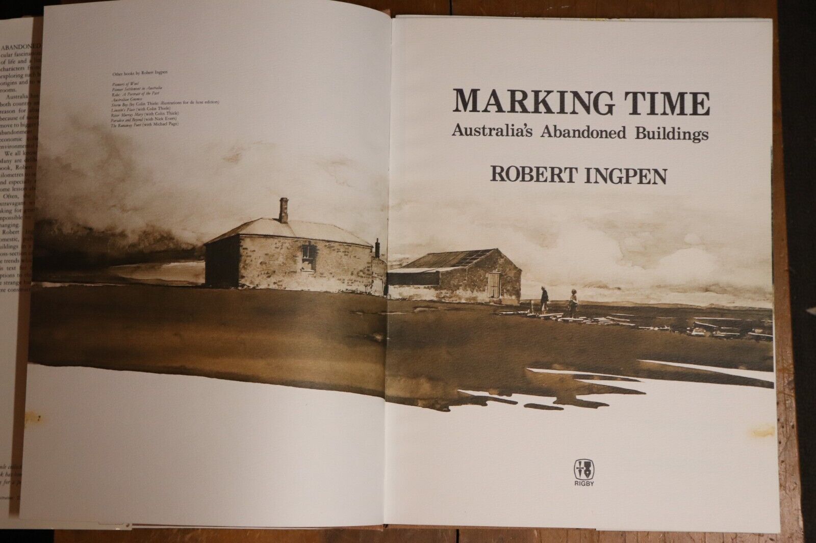 1979 Marking Time by Robert Ingpen Australia's Abandoned Buildings History Book - 0